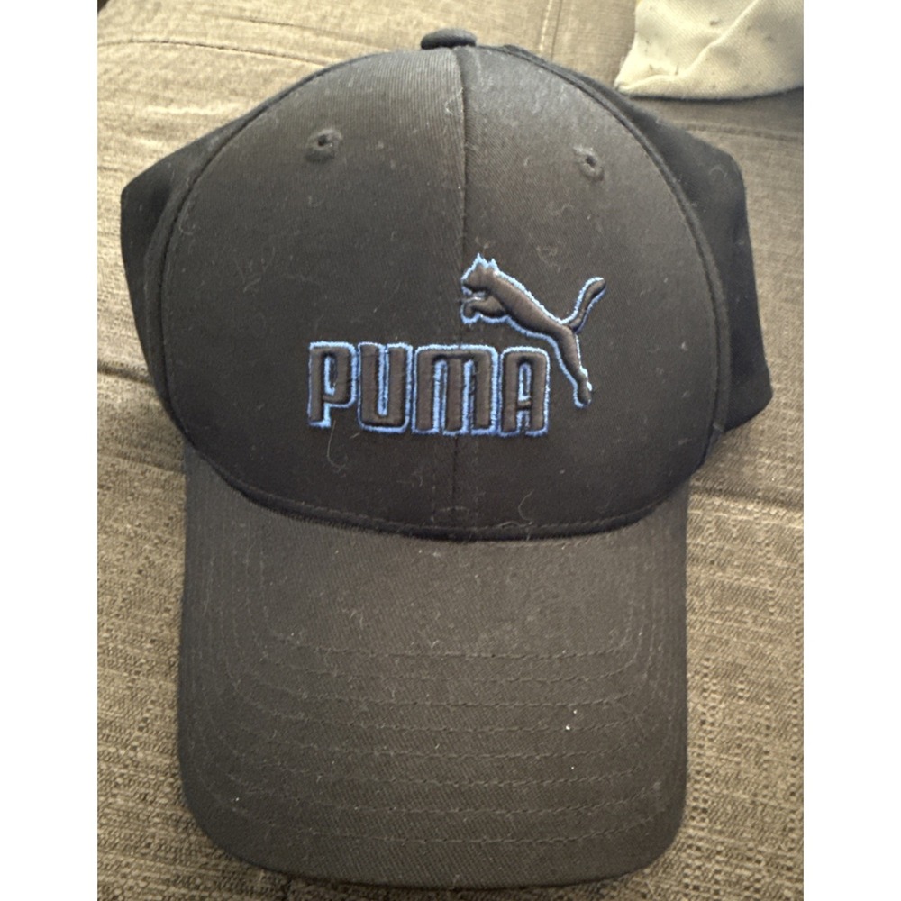 Puma Flex One Size Hat‎ Cap Baseball Golf Soccer Outdoor Men Women Black & Blue